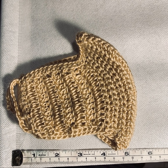 🆕Handmade/Homemade Tan/Cream Crotchet Face Mask - Picture 12 of 16